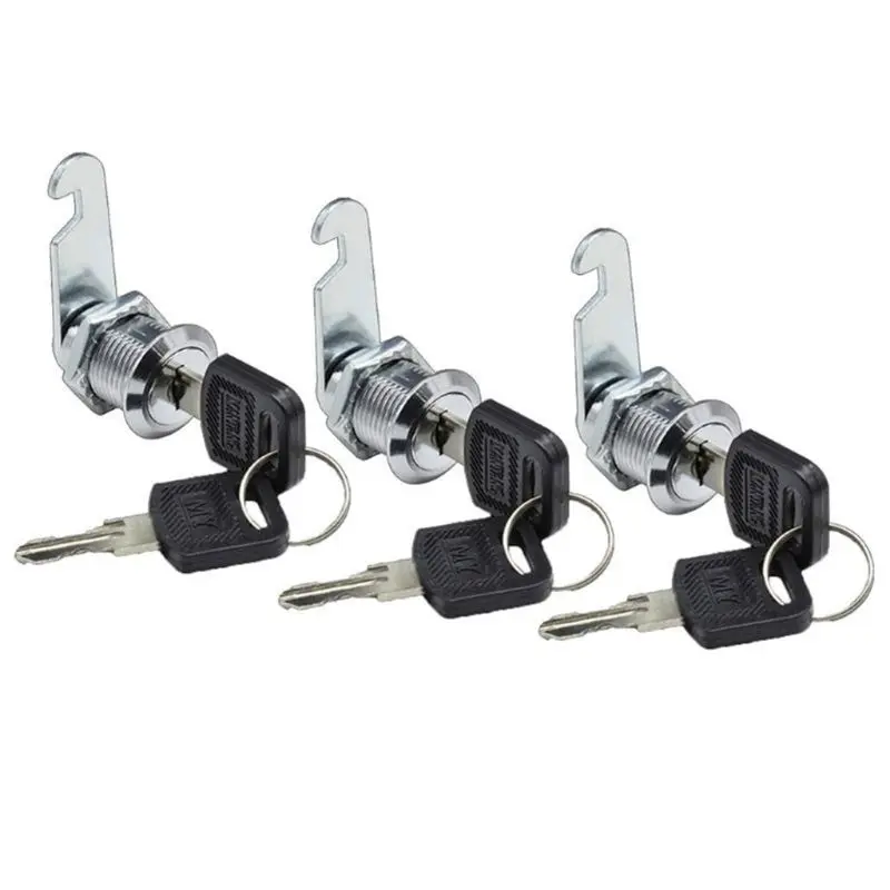 

3 Pack Cam Lock Mailbox Lock for Cabinet Letter Box Locker Drawer Door Cupboard