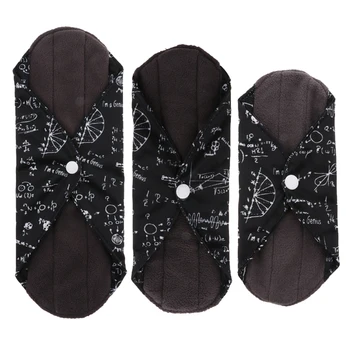

Women Girls Reusable Sanitary Napkin Pad Towels Washable Bamboo Cotton Panty Liners Menstrual Pads for Women Overnight