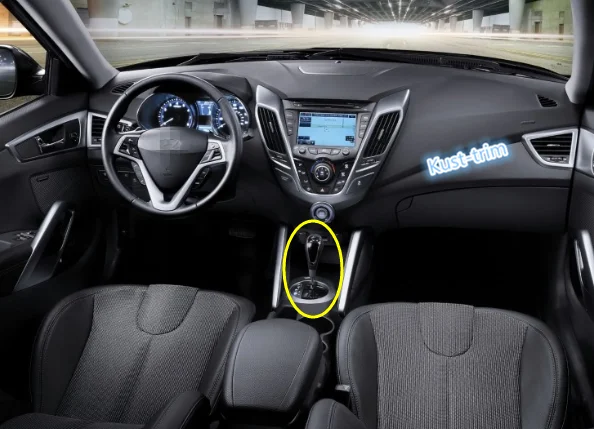 Для Hyundai Veloster 2011- крышка панели переключения передач из углеродного волокна