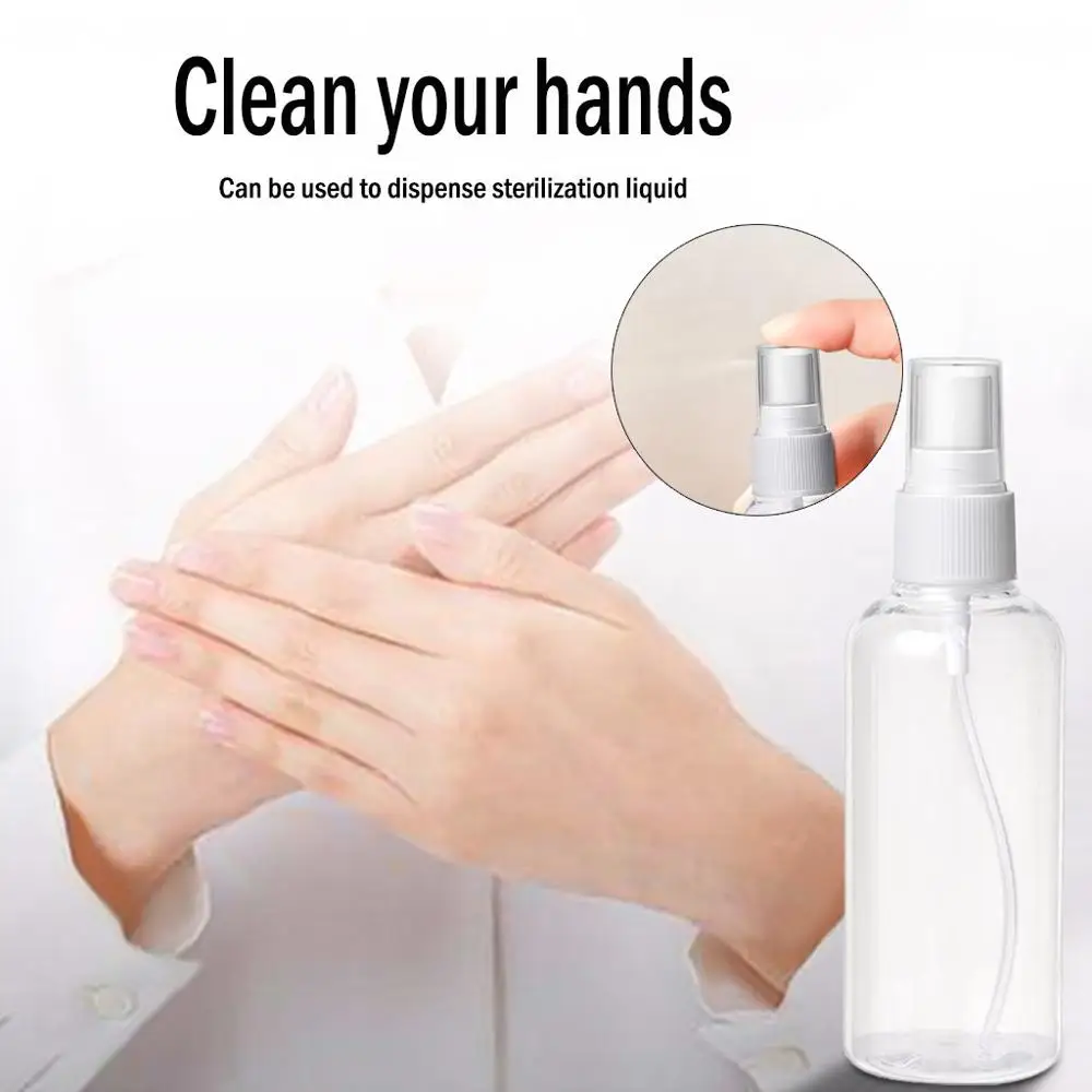 3 шт прозрачные пустые бутылки для распыления 30 мл/75 мл/100 мл пластиковые мини