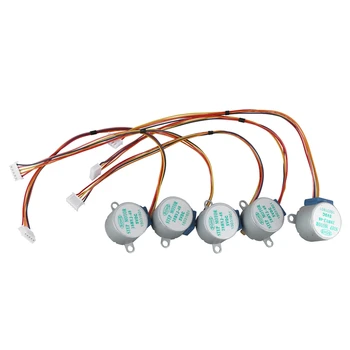 

New 5pcs 5V DC Drivers 28BYJ-48 TE 118 Stepper Motor + 5 pcs ULN2003 Driver Board Module