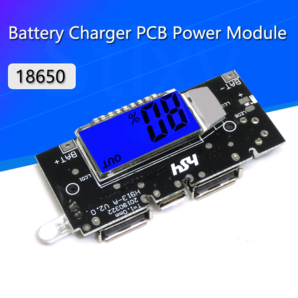Двойной USB 18650 Зарядное устройство PCB модуль питания 5 В 1A 2.1A мобильный Банк