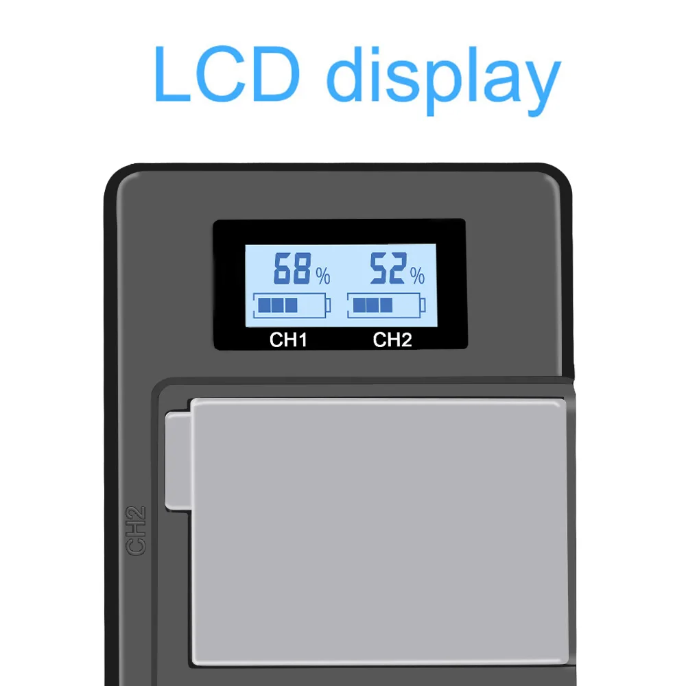 PALO 1 шт. LP-E8 цифровой зарядное устройство lp e8 lcd Интеллектуальный двойной дисплей зарядного устройства USB lpe8 цифровой для Canon LP-E8