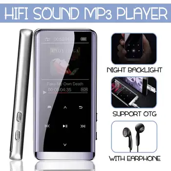 

MP3 Players 8G 16G Portable Touch Screen Lossless Support OTG Video FM Radio E-book Reading Music Player With Earphone