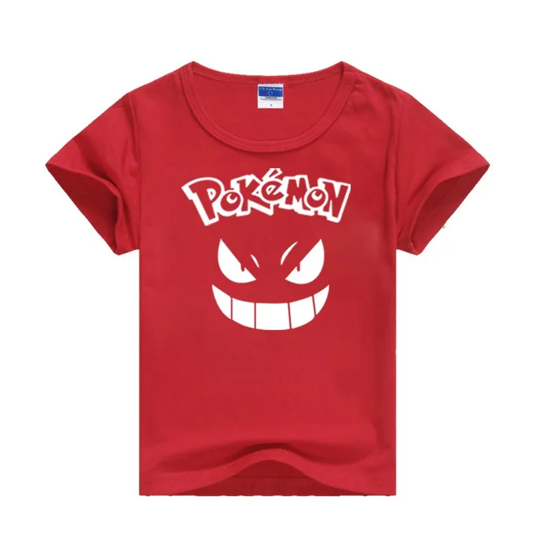 Pokemon Gengar Luminous Children T-shirt 3D Printed Kids Clothes Baby Boys Girls Casual T-shirt Summer Short Sleeve T-shirts