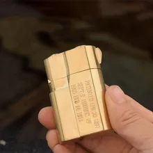 Handgemaakte Messing Armor Lichter, Zuiver Koper Smalle Machine Sigaretten Accessoires Roken Gadgets Collection Gift