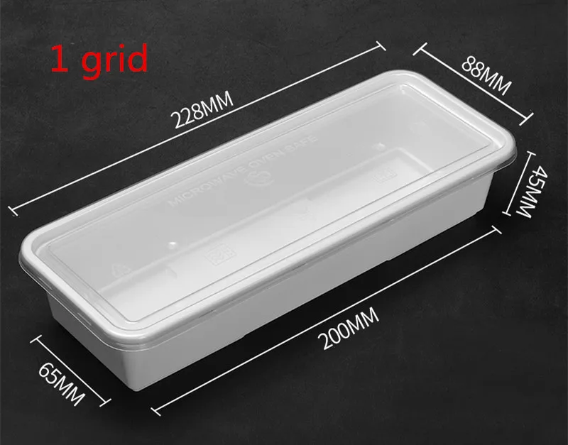 25pcs Disposable compartment small business mini lunch box fruit fishing light food fitness meal BBQ picnic reusable box