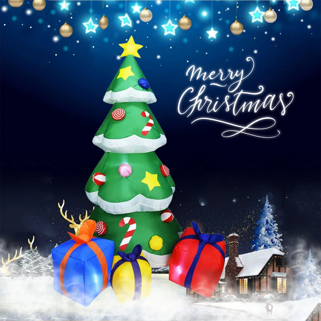 

Inflatable Santa Claus Outdoor Christmas Decoration Home Yard Garden New Year Christmas Tree Decorations Xmas Tree Navidad