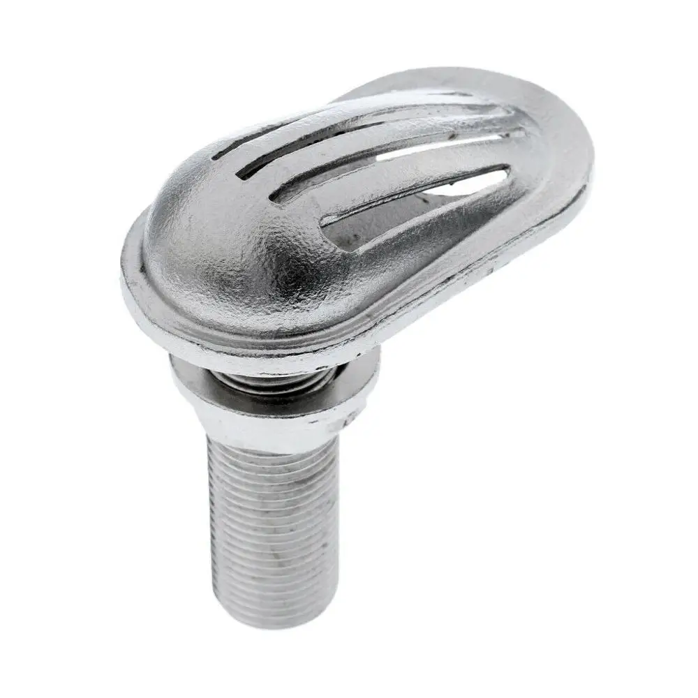 isure marine 316 stainless steel boat equipment accessoriesthru hull fitting drain 1 2 inch hose barb ISURE MARINE 316 Stainless Steel  Boat Intake Strainer Thru‑Hull Water Pickup Filter Scoop for Boat,Yacht,Kayak etc