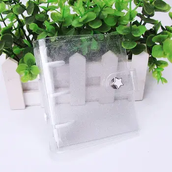 

Transparent 3 Hole Mini PVC Loose Leaf Notebook Notepad Sheet Shell Folder Cover K1AB
