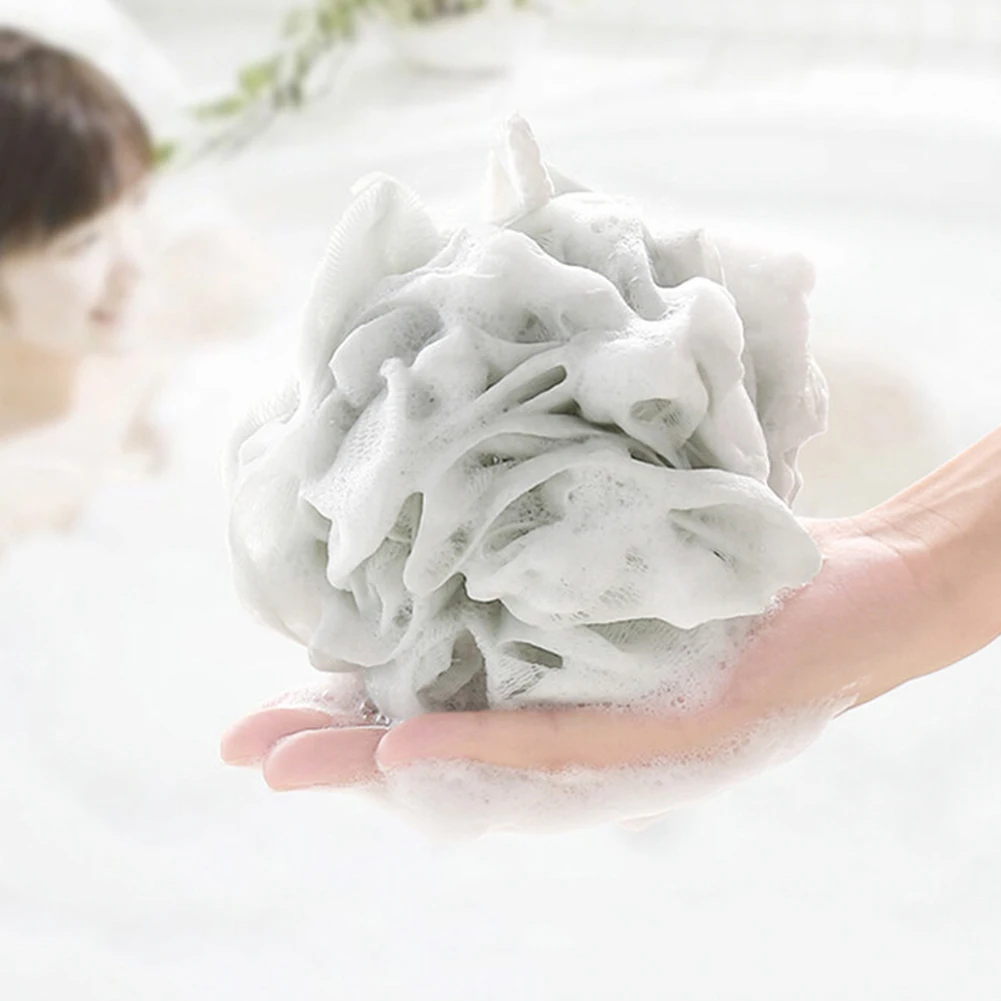 4 шт. однотонное полотенце в цветочки инструмент для чистки тела супер мягкий эластичный подвесной большой душ мяч сетка для Ванной