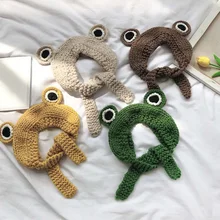 Зимние теплые детские шапки-ушанки шапки для девочек и мальчиков мягкие вязаные меховые шапки Детская зимняя шапка