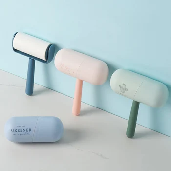 

Laundry Dust Brush Roller Capsule Roller Type Reusable Cleaning Brush Pet Depilator Dusting Roller Household Cleaning Appliance