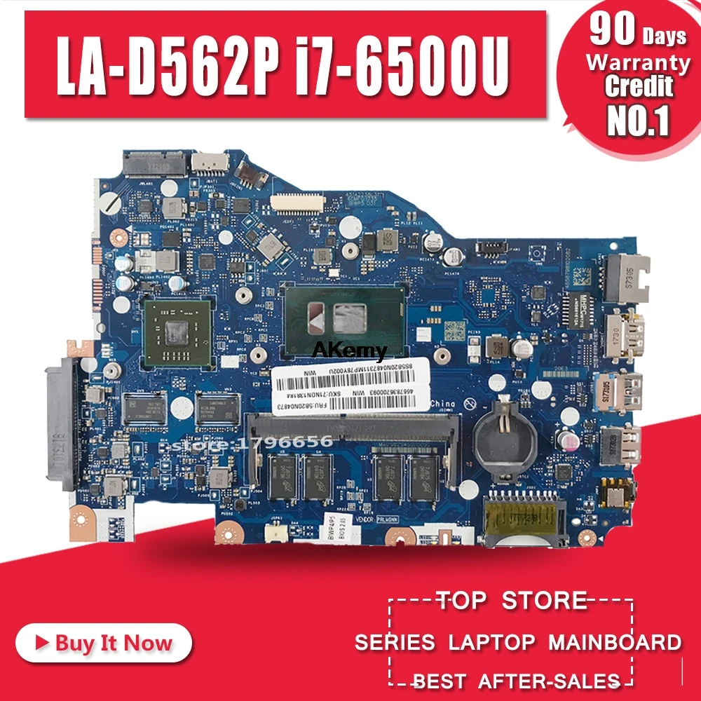 Lenovo 110-15isk LA-D562P Laptop motherboard i7 6498U onboard 4G memory R5 M430 2G test OK Quality