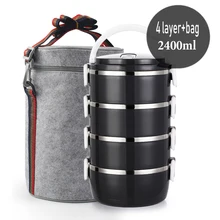 Roestvrij Stalen Warmte Behoud Lunchbox 1 Stuks Volwassen Bedrijf Bento Box Voedsel Container Voor Kinderen Draagbare Picknick School(China)