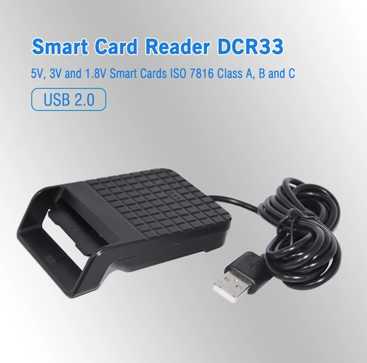 

PC-LINK ISO 7816 USB IC Chip Smart Card Reader with PC/SC CCID Protocal DCR33