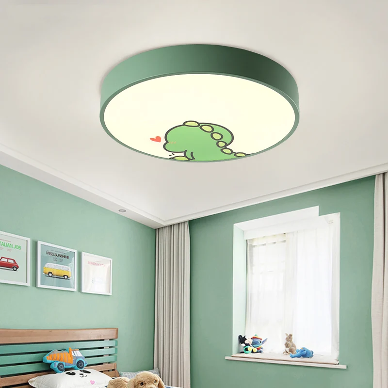 Nordic LED lamp cartoon children bedroom ceiling lamp living room study kindergarten makaron ceiling light 18W