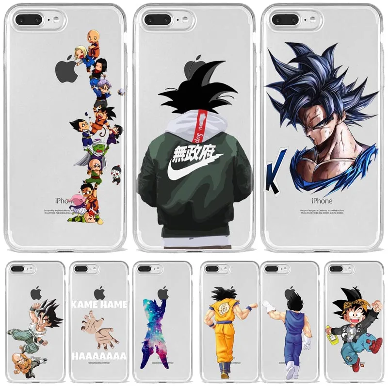 

Dragon Ball DragonBall z Soft TPU Phone Case For iPhone X 10 goku Cover For iPhone 5S SE 6 6S Plus 7 7Plus 8 8Plus X XR XSMax