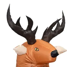 Милый детский надувной костюм с рисунком лося, Рождественский нарядный детский наряд для вечеринки