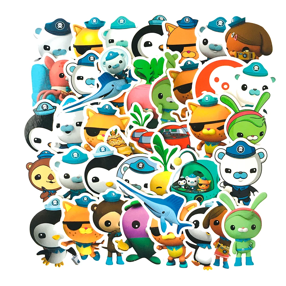 40ピース セット漫画octonautsシリーズステッカークリエイティブかわいいバブル海の動物自作防水diyのカーアクセサリーステッカー 車のステッカー Aliexpress