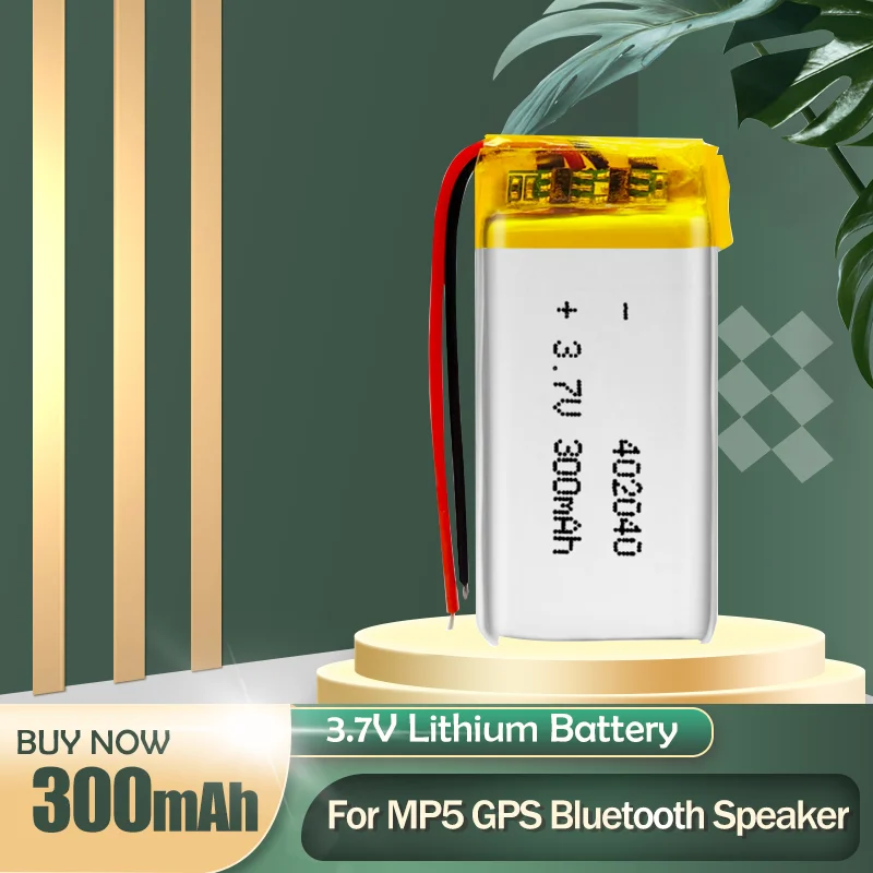 402040 042040 3 7 V 300mAh литиевая полимерная аккумуляторная батарея для GPS MP4 MP3 Bluetooth