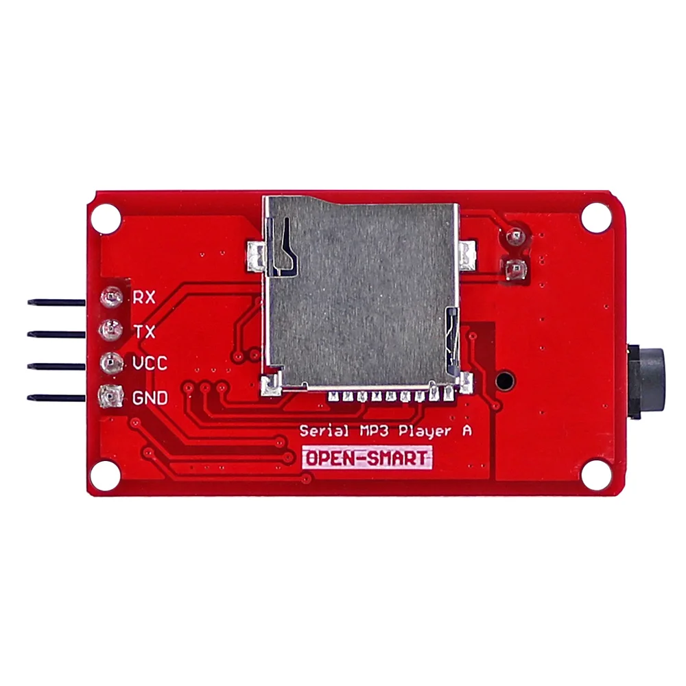 Audio Player Module UART Serial MP3 Music Player Module Onboard 3W Monaural Amplifier Speaker Socket Easy to Play MP3 WAV Audio Music for Arduino