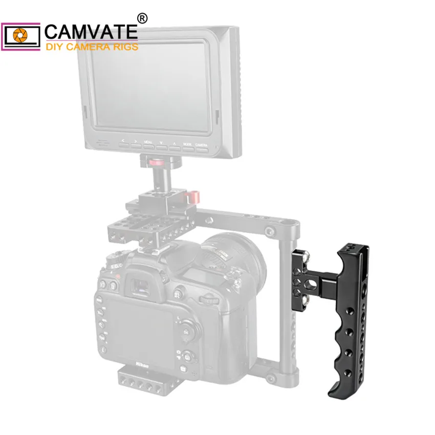 CAMVATE универсальный топ/сбоку сыр рукоятки с башмак и 1/4 &quot 20 &amp 3/8&quot 16 монтажных