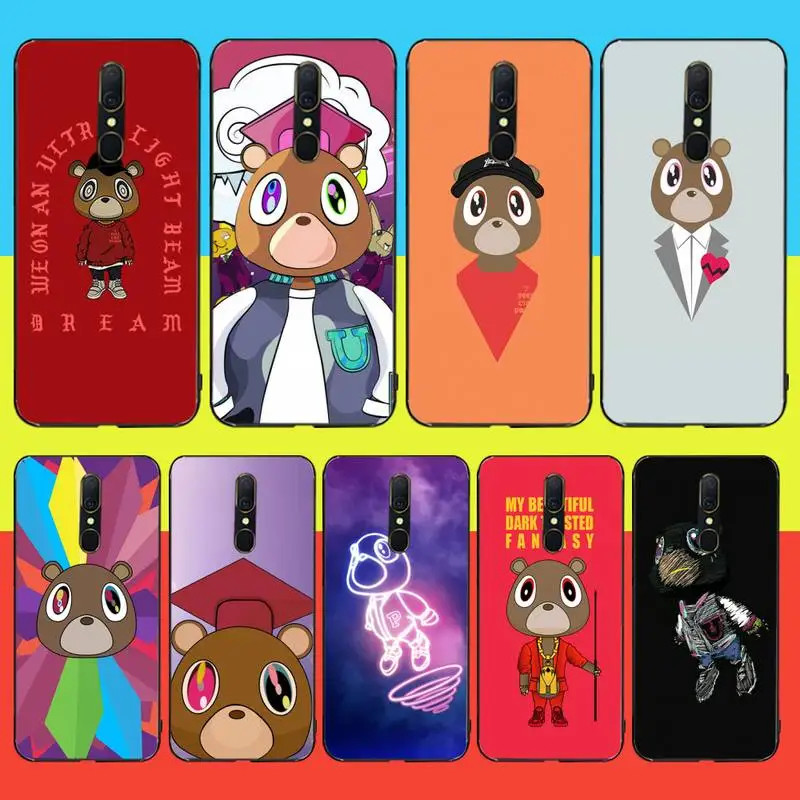CUTEWANAN Kanye West Graduation Bear ТПУ Мягкий силиконовый чехол для телефона Oppo A5 A9 2020 Рено Z