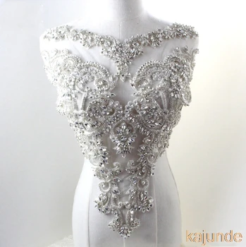 

1pcs New pure handmade Heavy Industry Beads sequins applique trim patches for Headdress and dress