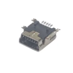 10/20 pcs Mini USB 5 Pin 4 Feet  Flat Edge SMT Connectors Female Port Jack Tail Sockect Plug Terminals For Samsung Huawei mobile