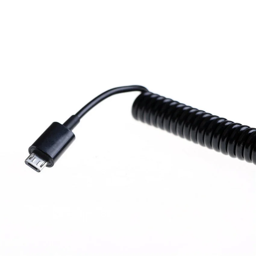 Высококачественный Спиральный Кабель адаптер Micro USB B 5Pin M к Mini 1 м 3 фута|Кабели для