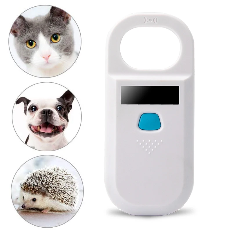 

Micro Chip Scanner Animal ID Reader FDX-B ISO11784/11785 Handheld 134.2KHz Pet RFID 125KHz Card Reader USB Rechargeable for Dog