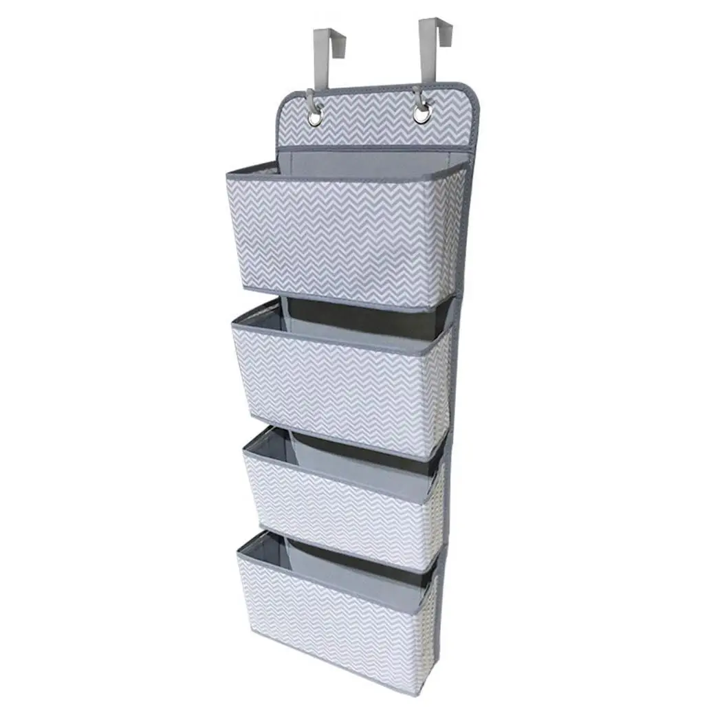 

Wardrobe Hanging Storage Bag Cosmetics Magazines Finishing Pouch Multi-layer Dustproof Non-woven Fabric Multifunction Organizer