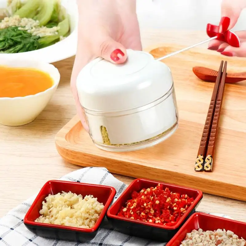 Multi-function Manual Garlic Press Grinder Meat Cutting Machine Household Garlic Artifact Vegetable Cooking Gadget Kitchen Tools