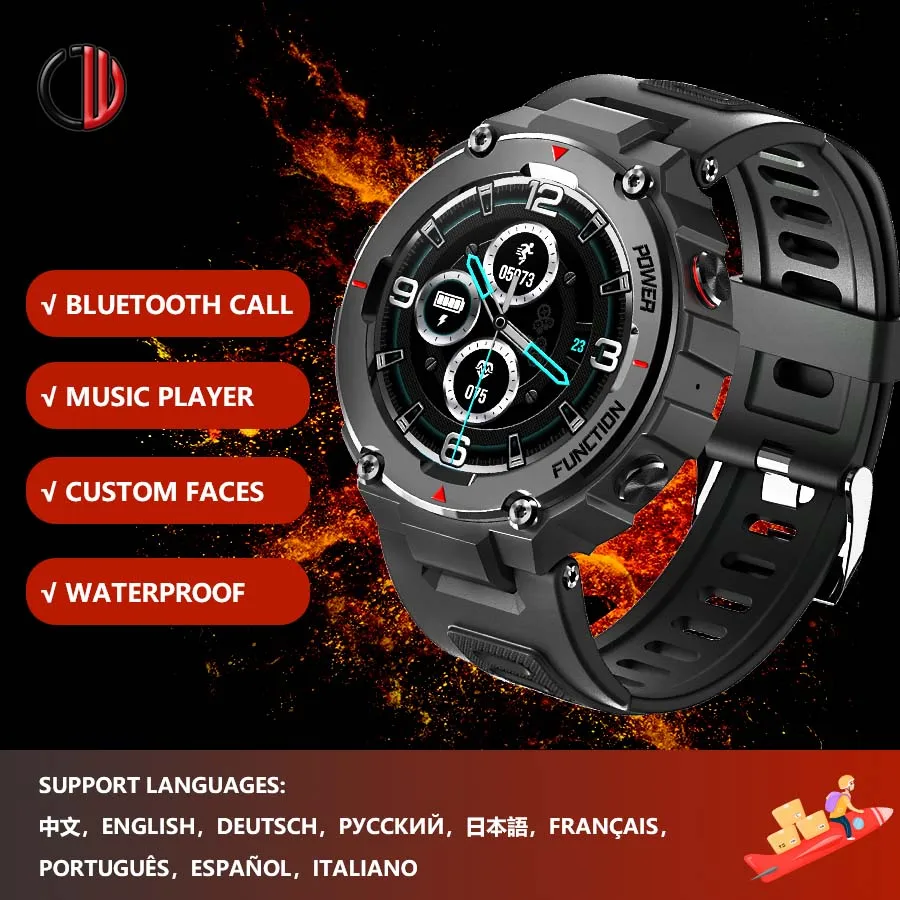 CZJW F26 Smart Watch Men 2021 new Bluetooth-compatible call Customized Dial Sport clock Smartwatch Fitness Tracker Android ios