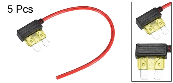 Uxcell 16 AWG Автомобильный Стандарт ATC/ATO держатель предохранителя для защиты автомобильной сигнализации gps автомобильный рекордер от короткого замыкания и перегрузки