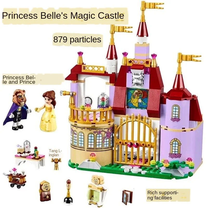 

379 PCs with legoinglys friend Prince and princess's magic castle building block assembly toy