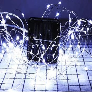

Solar Copper Wire lamp 8 Lighting Modes Solar Copper Wire lamp Courtyard Waterproof Light String Christmas Day Lanterns Lighting