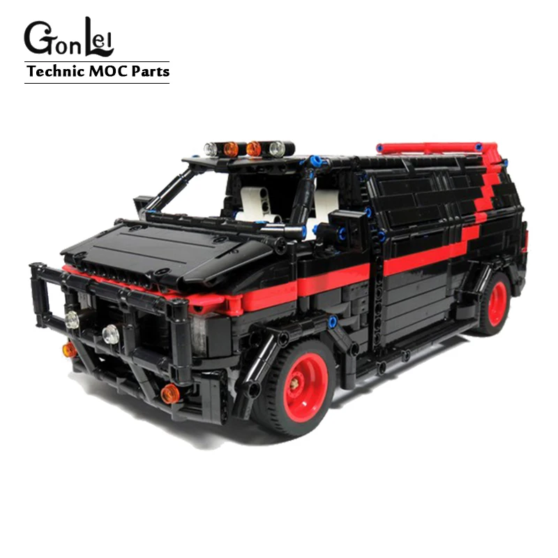 Новые MOC строительные блоки совместимые 5945 A Team Van Technic Bricks Fit lepining Brick Diy игрушка