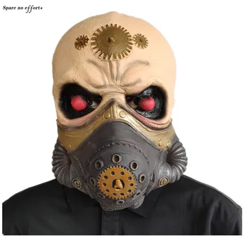 

New Halloween Props Horror Funny Mask Mask Steampunk latex Hood Mask Imitation Gas Mask Fancy Role-playing At Halloween Party