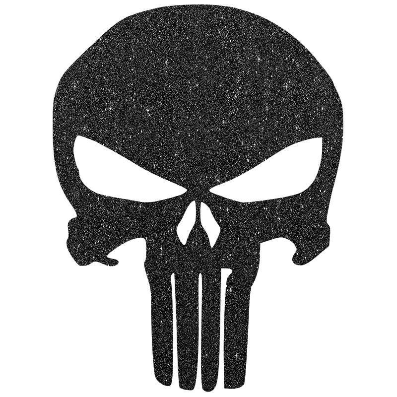 HungMieh 15*11.2cm Motorcycle Sticker Carbon Fiber Punisher Skull Moto Stickers Car Decal Vinyl Funny JDM for yamaha suzuki