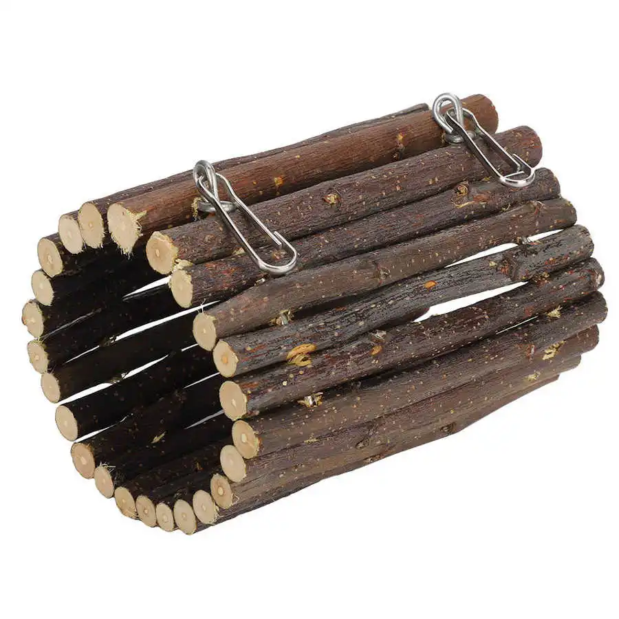 Wooden Hamster Tunnel Toy hamster toy maze hamster cage tunnel small pet tunnel Hamster Chew Toys Hanging Tunnel Bridge Small Animals Pet Cage Tubes Toys