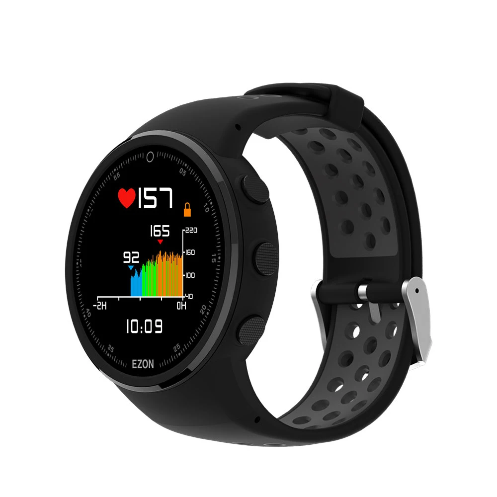 

Running Sports Watch Mens Optical Heart Rate GPS Smartwatch Bluetooth Marathon Running Watch for Android IOS Phone HD Screen
