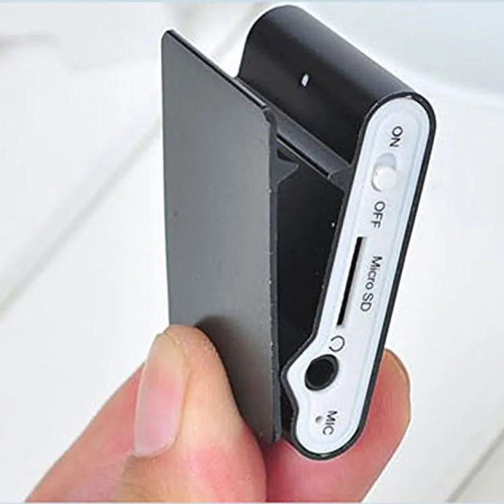 Металлический зажим цифровой мини mp3-плеер с 1,8 дюймовым ЖК-экраном Поддержка TF карты USB 2,0 с 3,5 мм разъемом для наушников