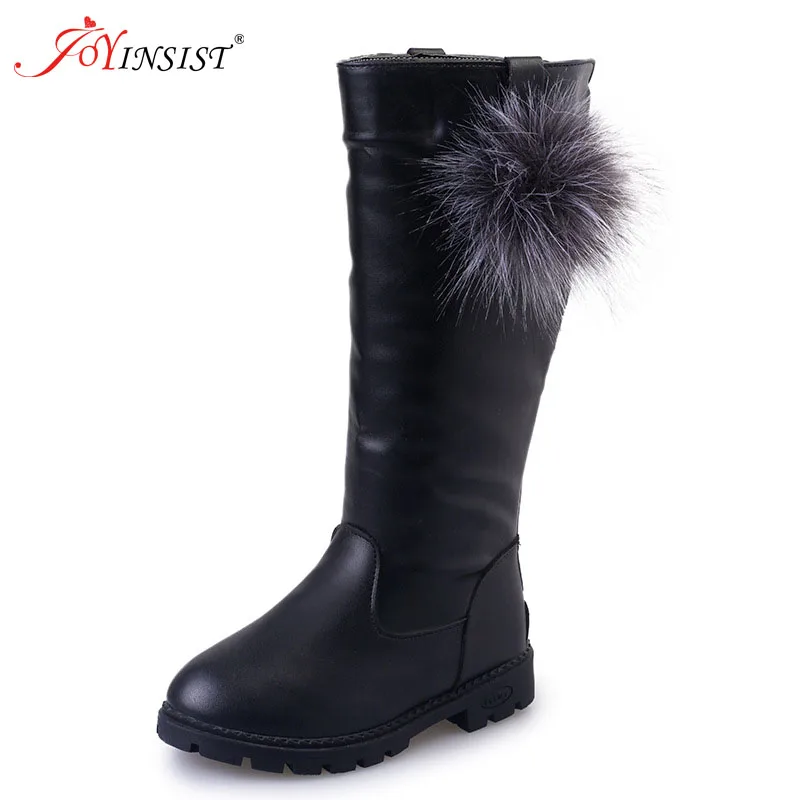 2016 high quality winter children's boots wholesale Korean version of the high-white boots girls boots