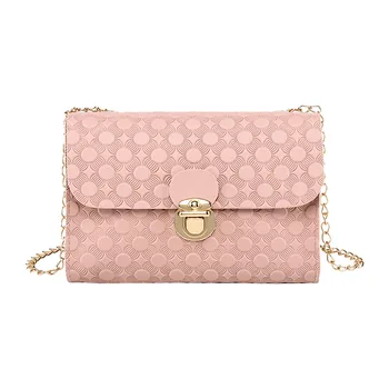 

New Women Small Square Bag Soft Pu leather Chain Bag Girls Sling Crossbody Bag New Shoulder Messenger Bag