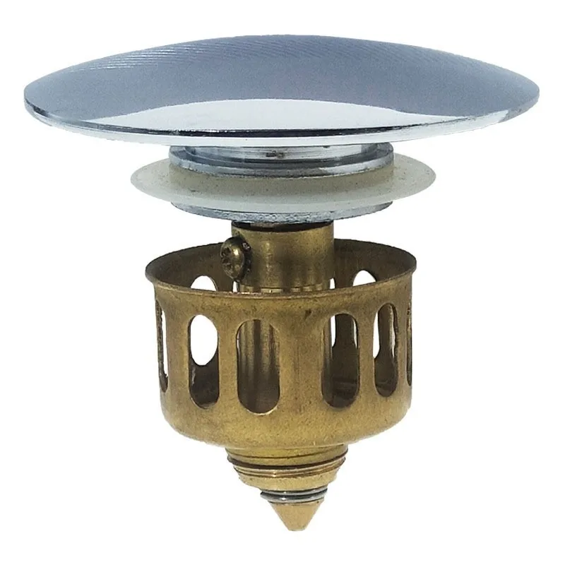 Shower Floor Drain All-copper bounce cover filter kitchen sink wash basin stopper Bathroom Trap Hair Catcher Basin Hardware bathroom accessories