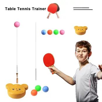 

Table Tennis Trainer With Elastic Soft Shaft Leisure Sports Table Tennis Paddle For Indoor Or Outdoor Play