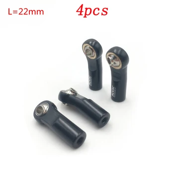 

4pcs M3 Positive Thread Metal Ball Head Joint Bend Tie Rod End Length 26mm Aluminum Connector for RC Model Car DIY Assembly Part
