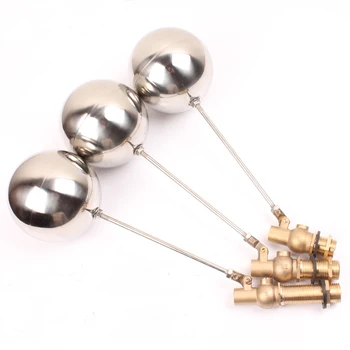 

1) 4" Ball DN15 1/2"BSP Male Stainless Steel Brass Water Boiler Machine Float Valve Level Switch Hi-Temp Screw Length 20/40/60mm